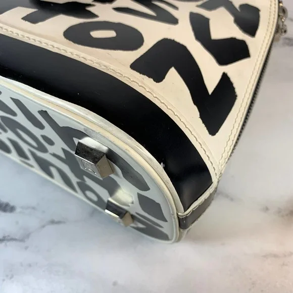 ❌❌ Louis Vuitton Graffiti Alma bag vintage tote Stephen Sprouse black/white - Picture 16 of 16